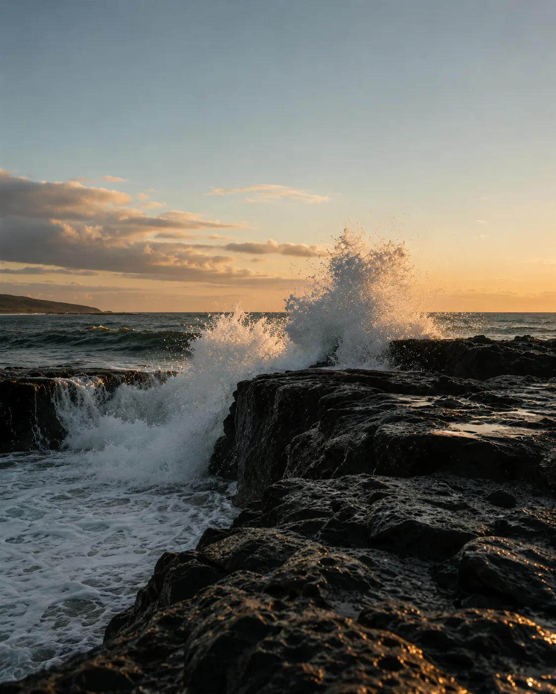 Les couchers de soleil sur la côte