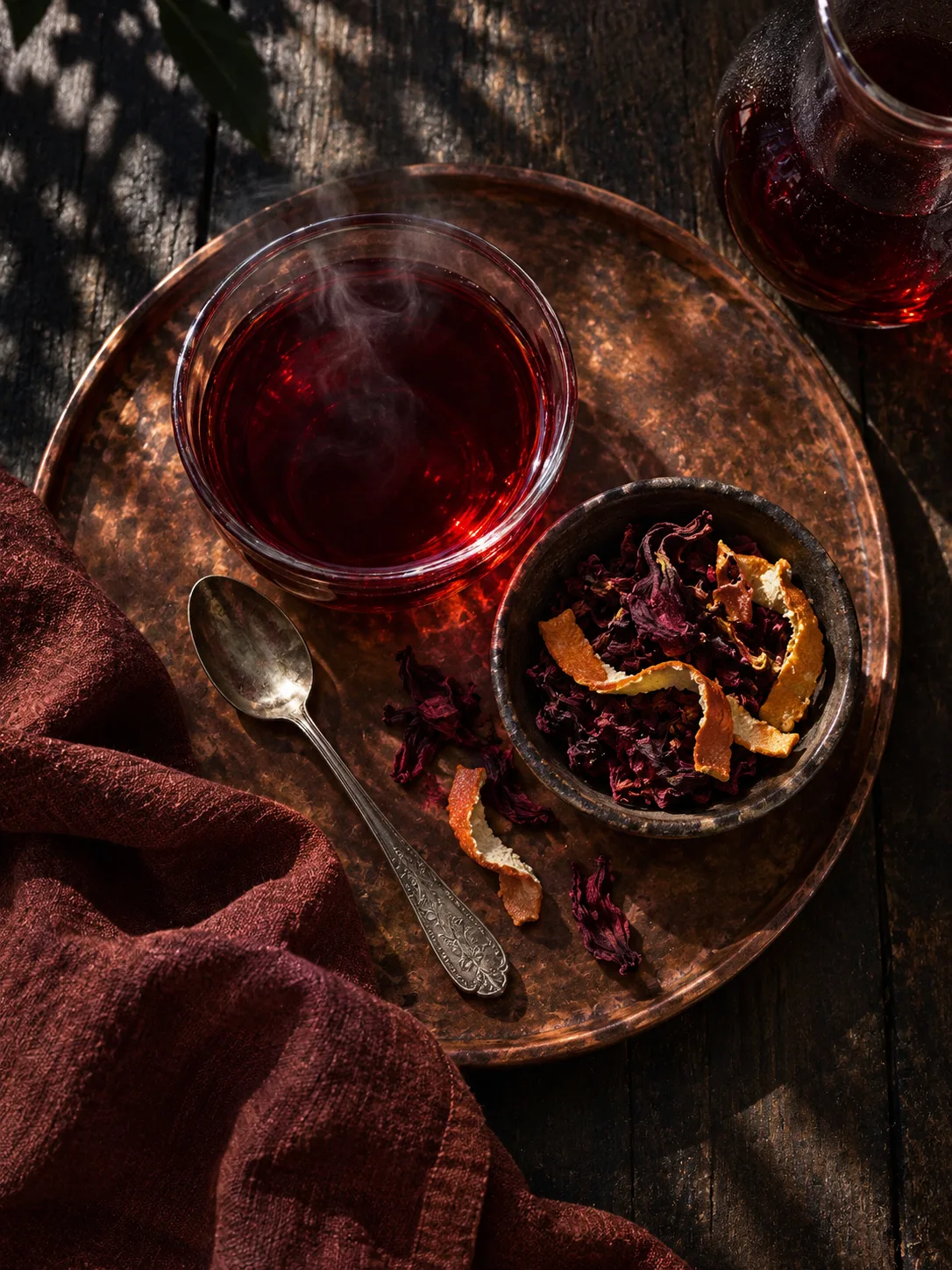Hibiscus & écorce d'orange, l'infusion des pleines lunes