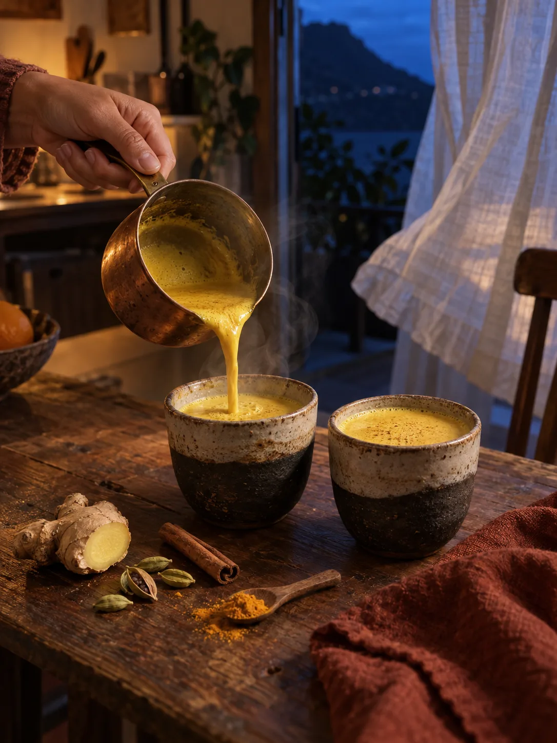 Le lait doré des soirs de vent