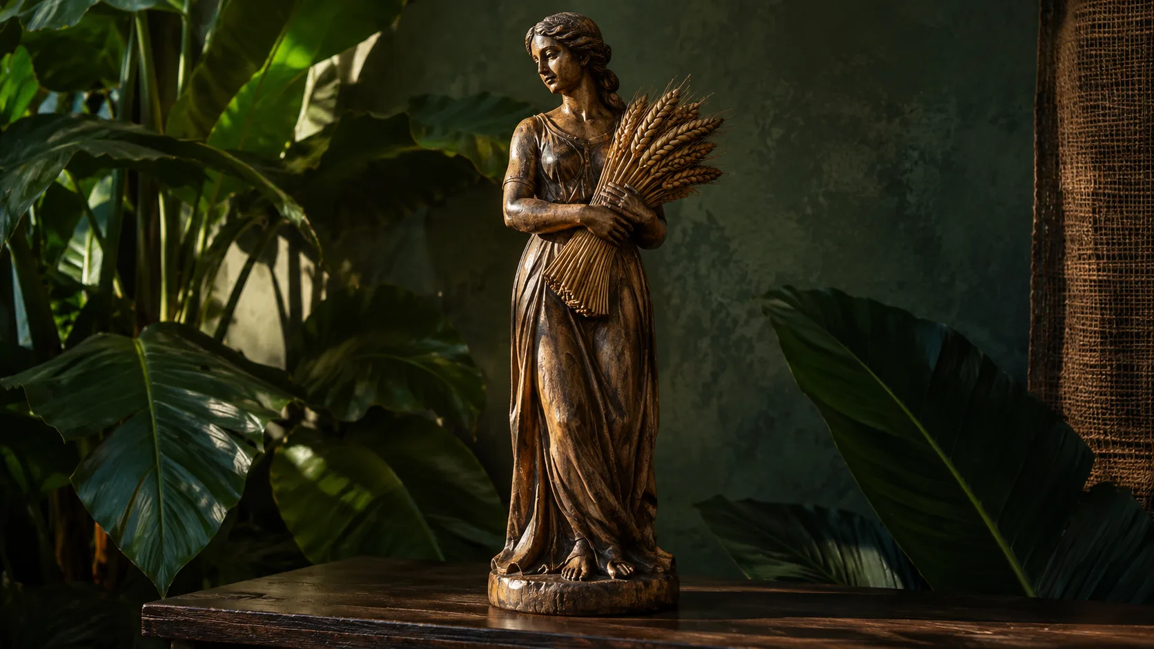 Vierge,  Anatomie de la terre
