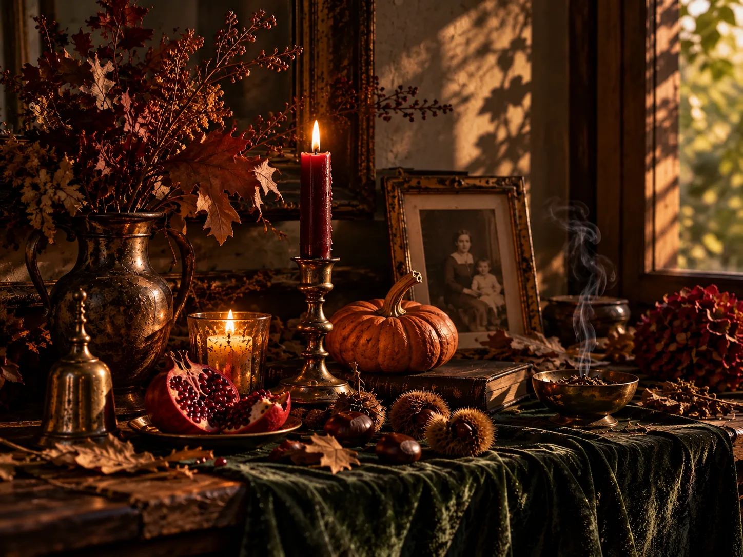 Un autel pour Samhain, entre mémoire et lumière